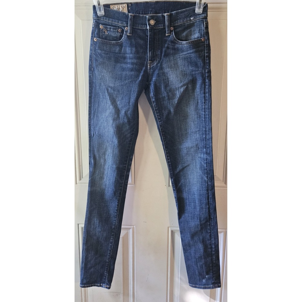 Polo Ralph Lauren Tompkins Skinny Jeans Womens 27 Dark Wash‎ Stretch Denim NWOT